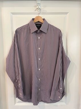 Bonobos Men’s Purple Checked Slim Fit Dress Shirt